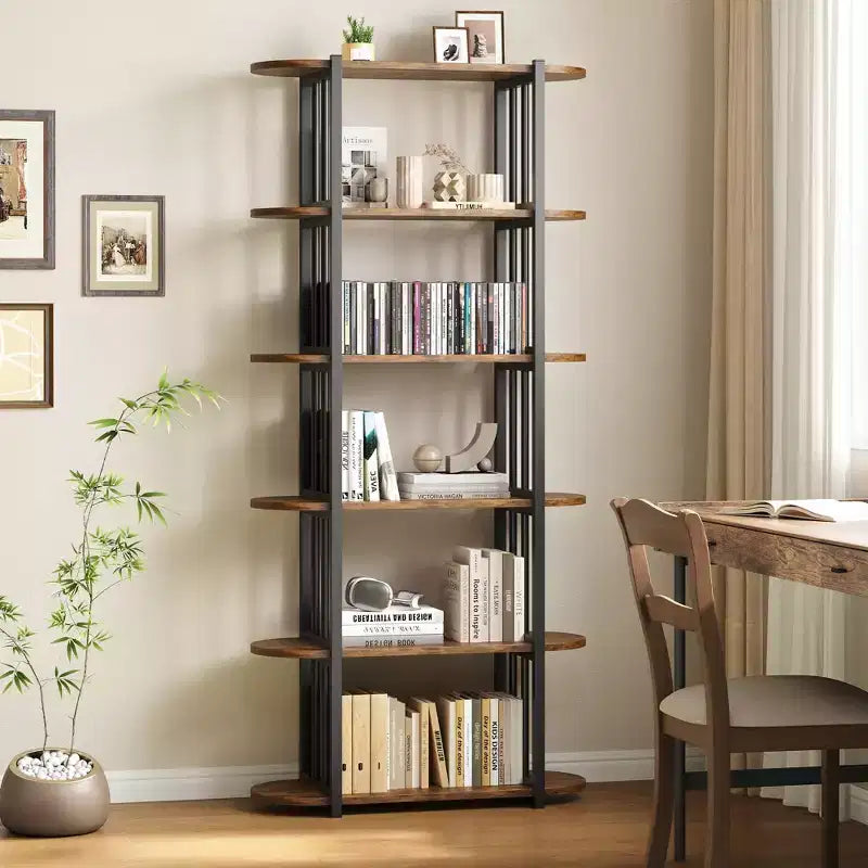 Mobile porta TV in legno massiccio di rovere da 35" con vani aperti e chiusi