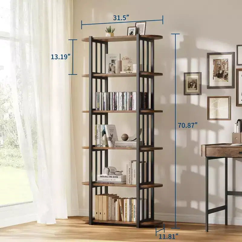 Mobile porta TV in legno massiccio di rovere da 35" con vani aperti e chiusi
