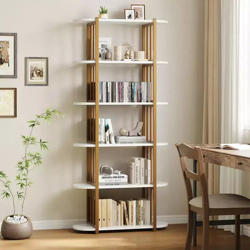 Mobile porta TV in legno massiccio di rovere da 35" con vani aperti e chiusi