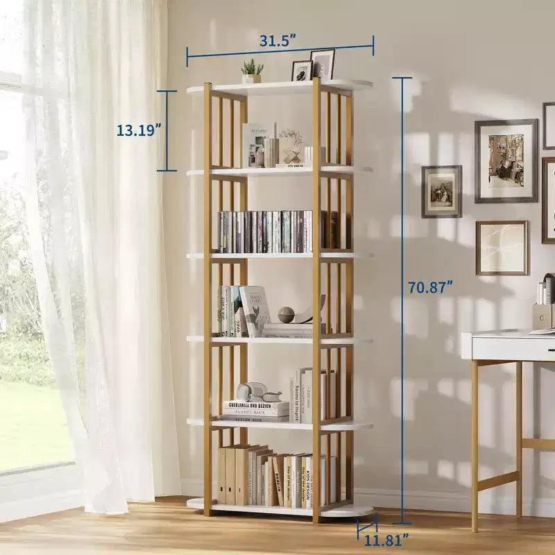 Mobile porta TV in legno massiccio di rovere da 35" con vani aperti e chiusi