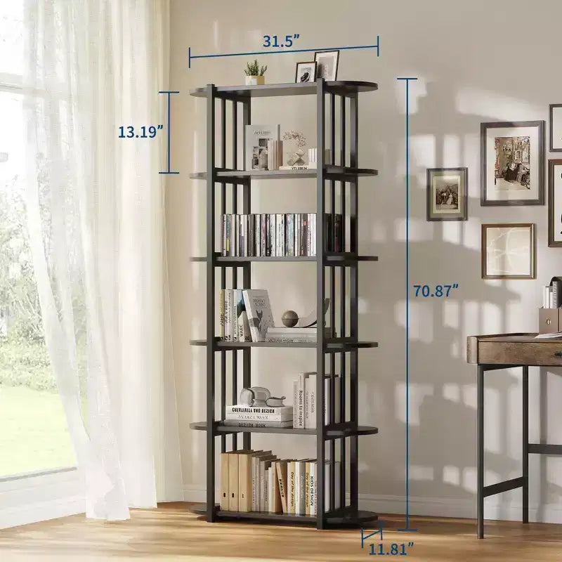 Mobile porta TV in legno massiccio di rovere da 35" con vani aperti e chiusi
