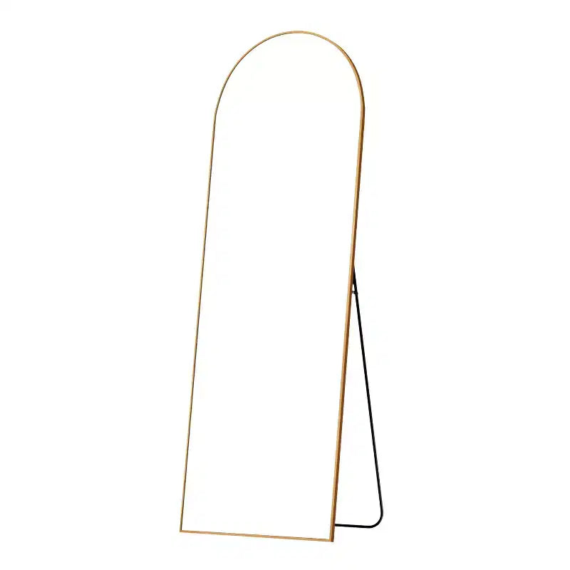 HomeRoots 69 Gold Arch Freestanding Framed Full Length Mirror