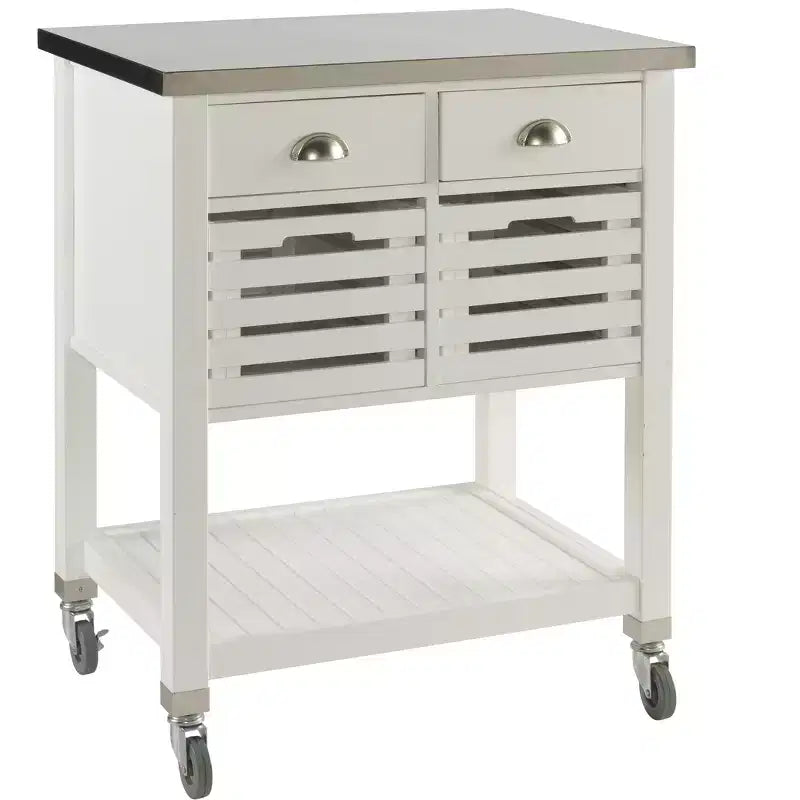 Carrello da cucina in legno da 36" con 1 ripiano per cucina modulare