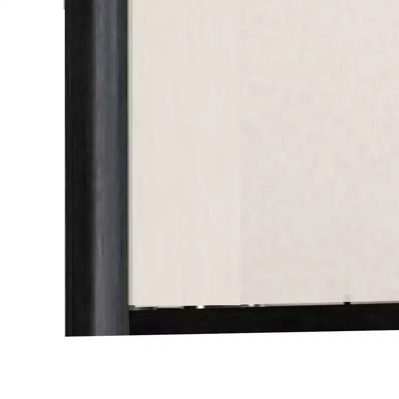 Specchio da comò smussato 38x42", cornice in legno massello colore grigio cenere