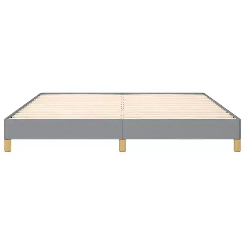 Struttura letto Grigio chiaro 100% poliestere, compensato, legno ingegnerizzato King