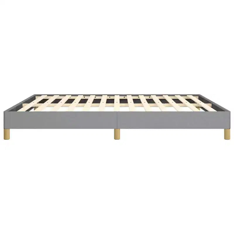 Struttura letto Grigio chiaro 100% poliestere, compensato, legno ingegnerizzato King