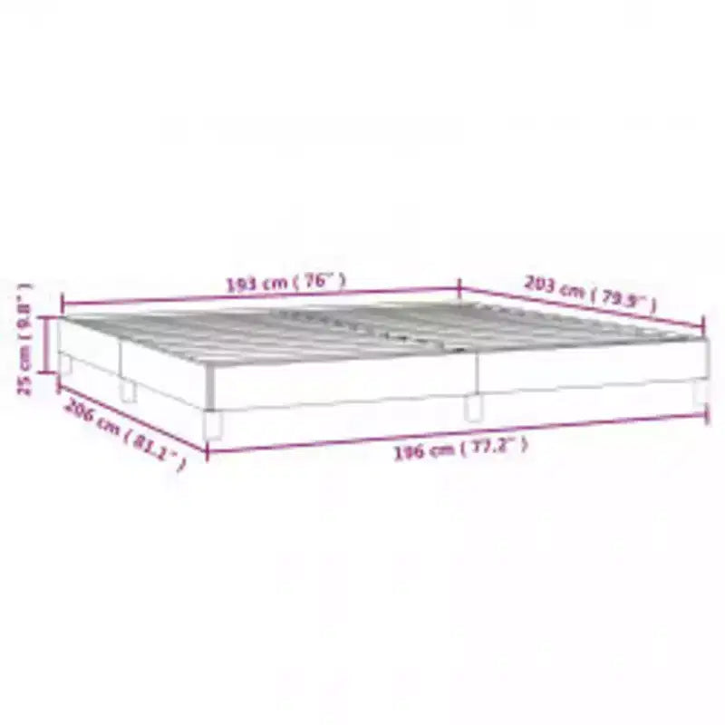 Struttura letto Grigio chiaro 100% poliestere, compensato, legno ingegnerizzato King