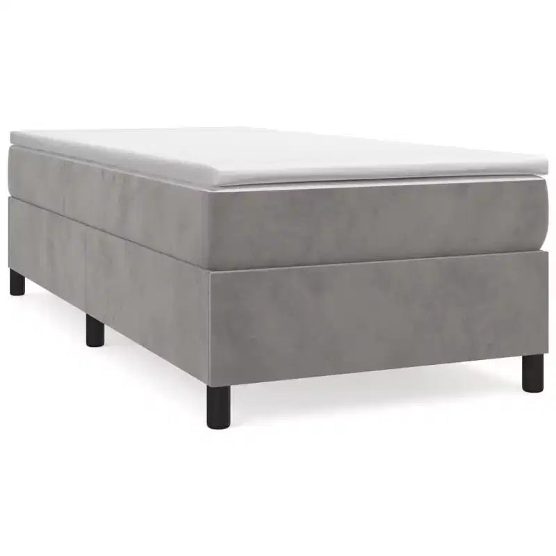 Struttura letto grigio chiaro