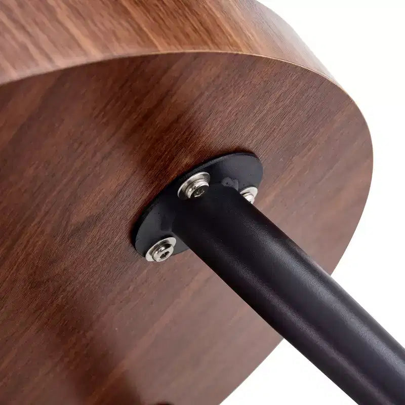 Tavolino da caffè rotondo da 60 cm con piano a onde, capacità 159 kg