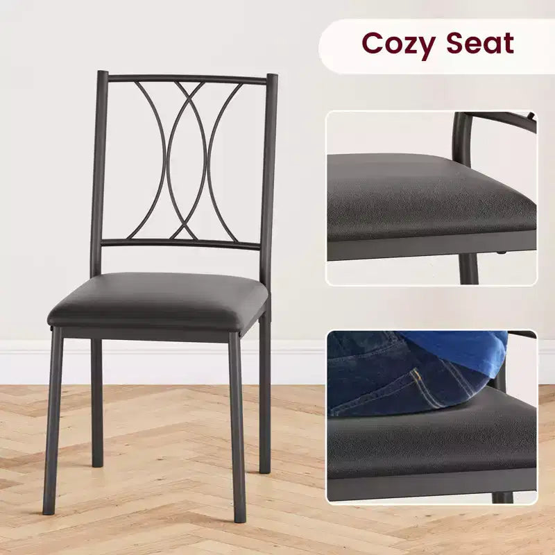 Set da pranzo per 4 persone, set di 5 pezzi tavolo e sedie da cucina, set tavolo da cucina rettangolare per piccoli spazi, appartamento, monolocale