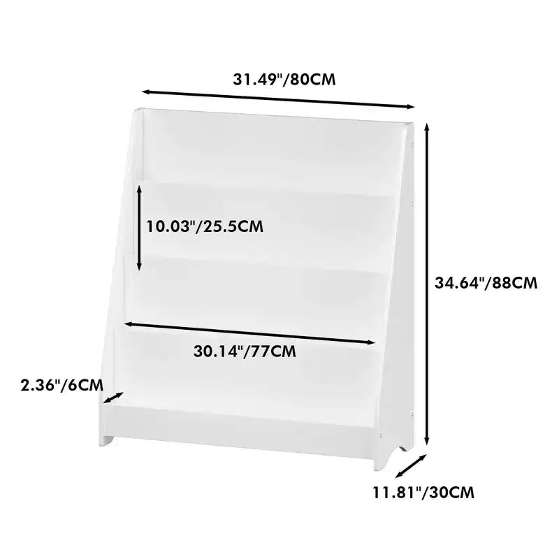 Libreria e organizzatore a 4 livelli, libreria a scomparti a cinque strati, scaffale in legno, vetrina per sala giochi, aula, scuola