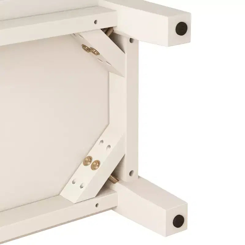 Mobile TV Mid-Century da 70" con 4 cassetti e gestione cavi, Adatto a TV fino a 75", Bianco