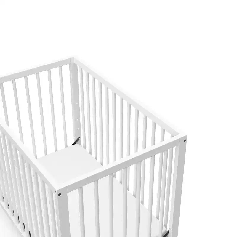 Mini culla convertibile 4-in-1 con materasso, 4 altezze regolabili, certificata GREENGUARD Gold
