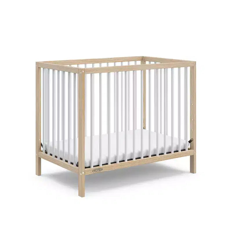 Mini culla convertibile 4-in-1 con materasso, 4 altezze regolabili, certificata GREENGUARD Gold