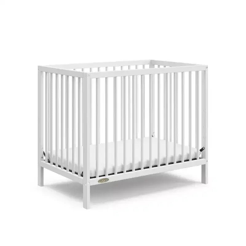 Mini culla convertibile 4-in-1 con materasso, 4 altezze regolabili, certificata GREENGUARD Gold