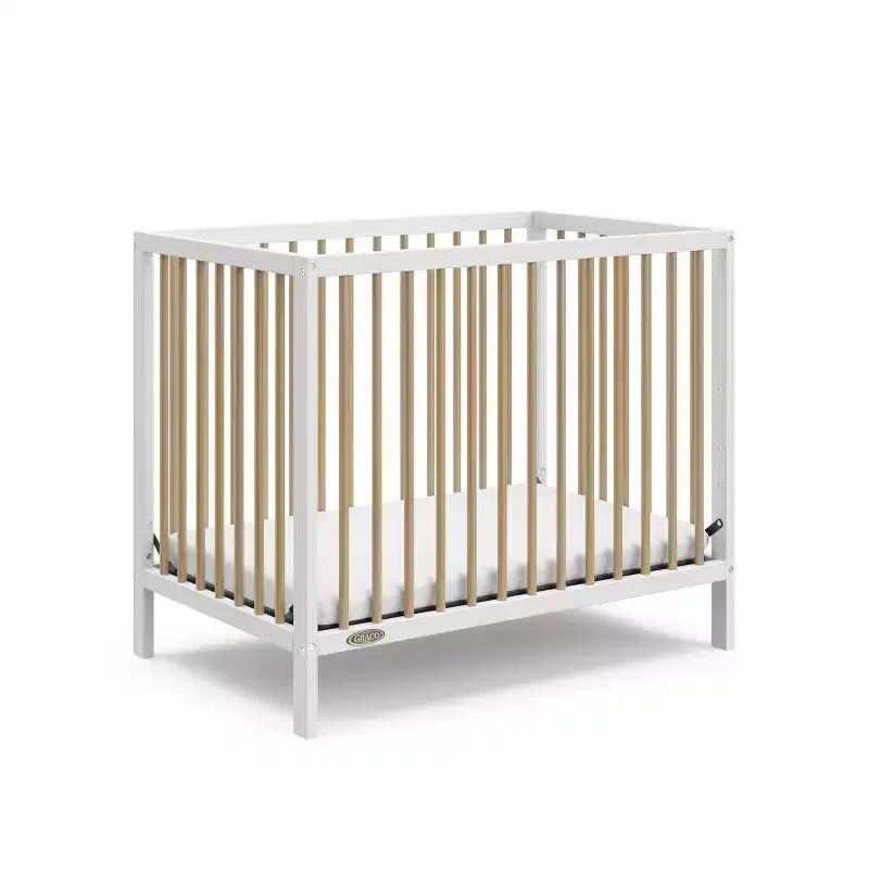 Mini culla convertibile 4-in-1 con materasso, 4 altezze regolabili, certificata GREENGUARD Gold