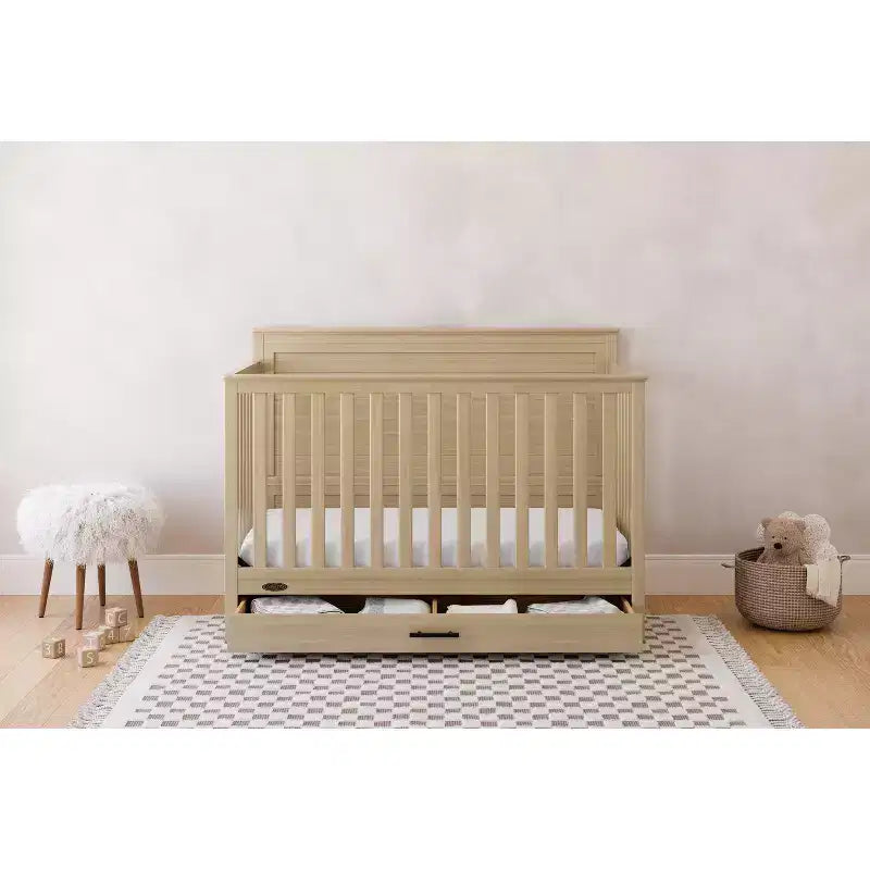 Culla convertibile 5-in-1 con cassetto sotto la culla, cresce con il tuo bambino
