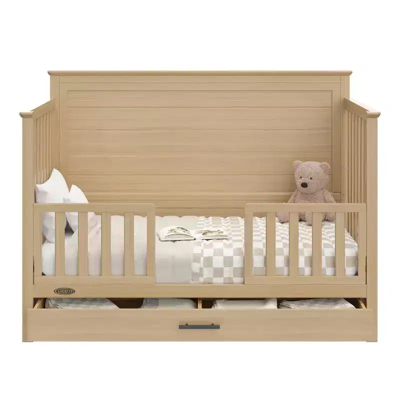 Culla convertibile 5-in-1 con cassetto sotto la culla, cresce con il tuo bambino
