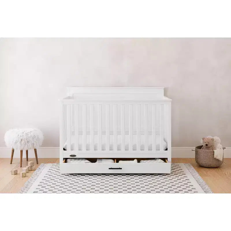 Culla convertibile 5-in-1 con cassetto sotto la culla, cresce con il tuo bambino