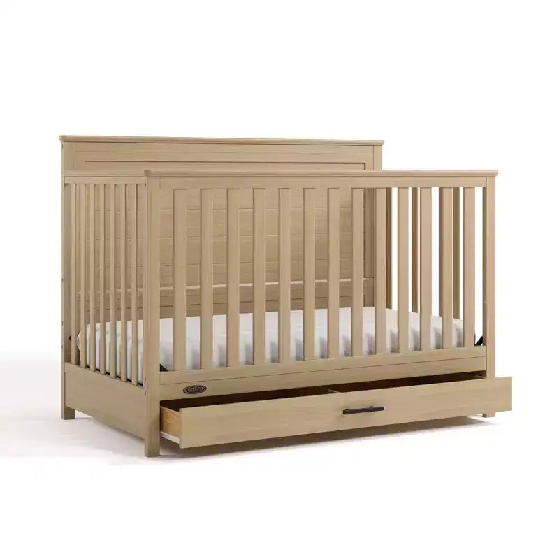 Culla convertibile 5-in-1 con cassetto sotto la culla, cresce con il tuo bambino